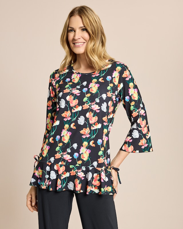 Shirt mit Tulpenprint