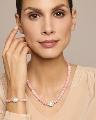 Produktabbildung 4 für Collier mit Pink Opal