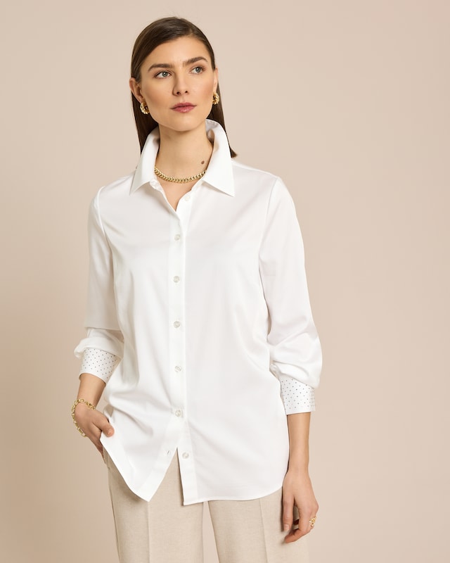 Couture Lyocell Bluse mit Strass