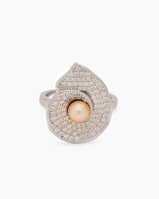 Produktabbildung 4 für Ring mit SWZ-Perle und Zirkon