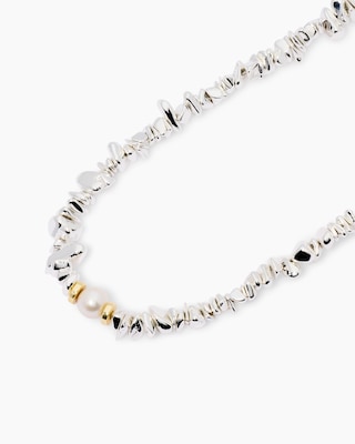 Produktabbildung 1 für Collier mit Hämatit und Süßwasserperle