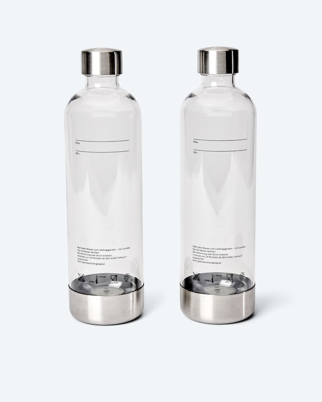 PET-Wasserflasche, 2er-Set