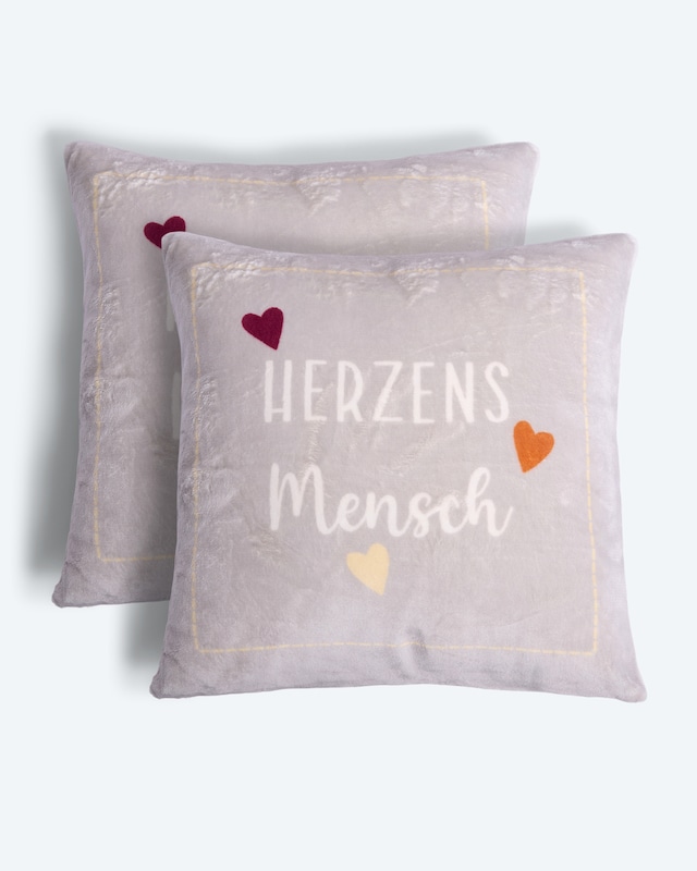Kissen "Herzensmensch", 2tlg.