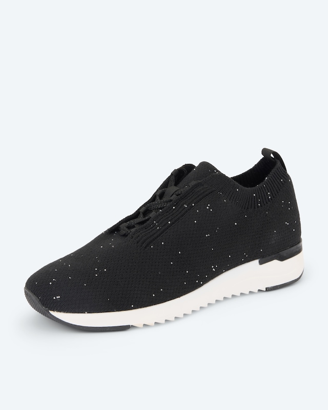 Stricksneaker mit Pailletten