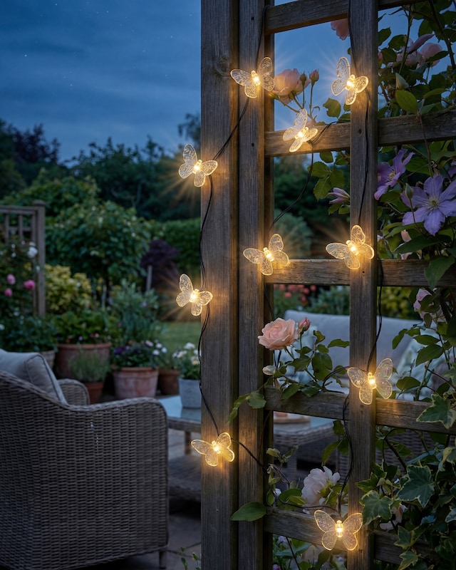 Solar-Lichterkette "Schmetterlinge"