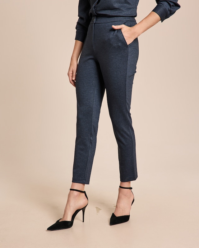 Ponte Hose im Denim Look