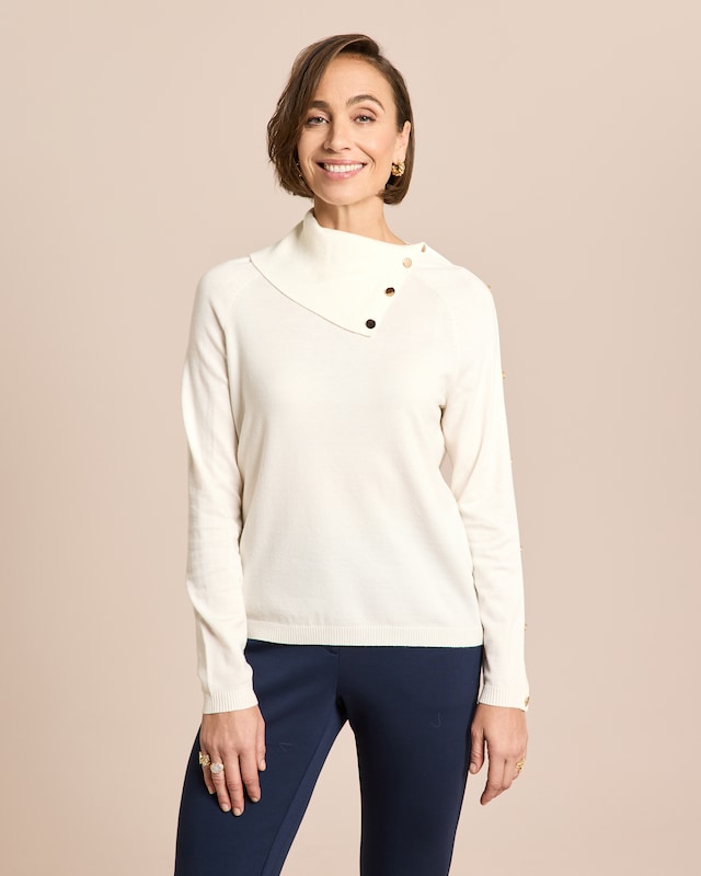 Strickpullover mit Knopfdetails