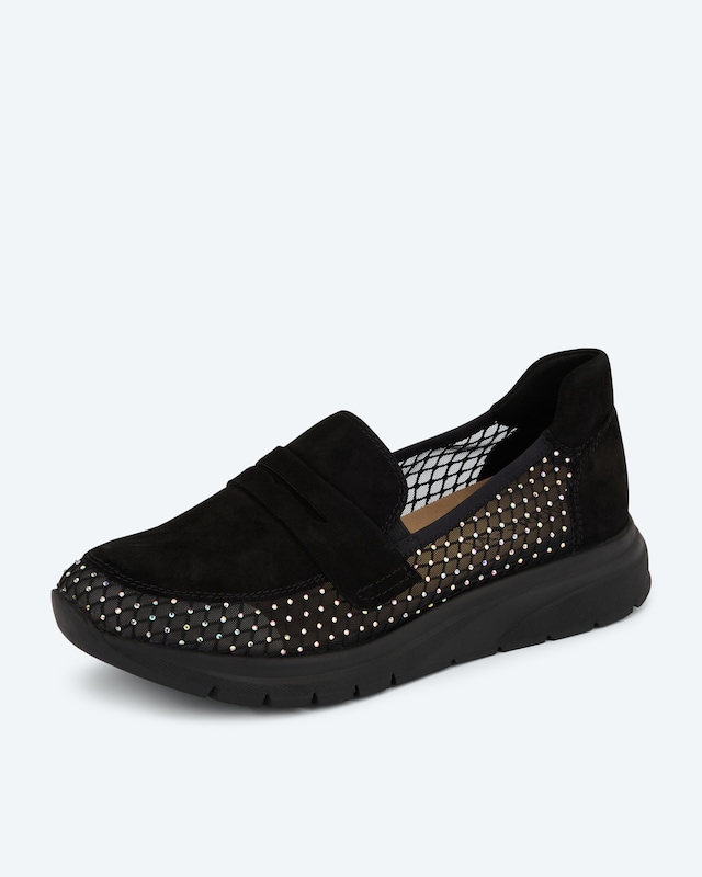 Slipper mit Mesh und Strass