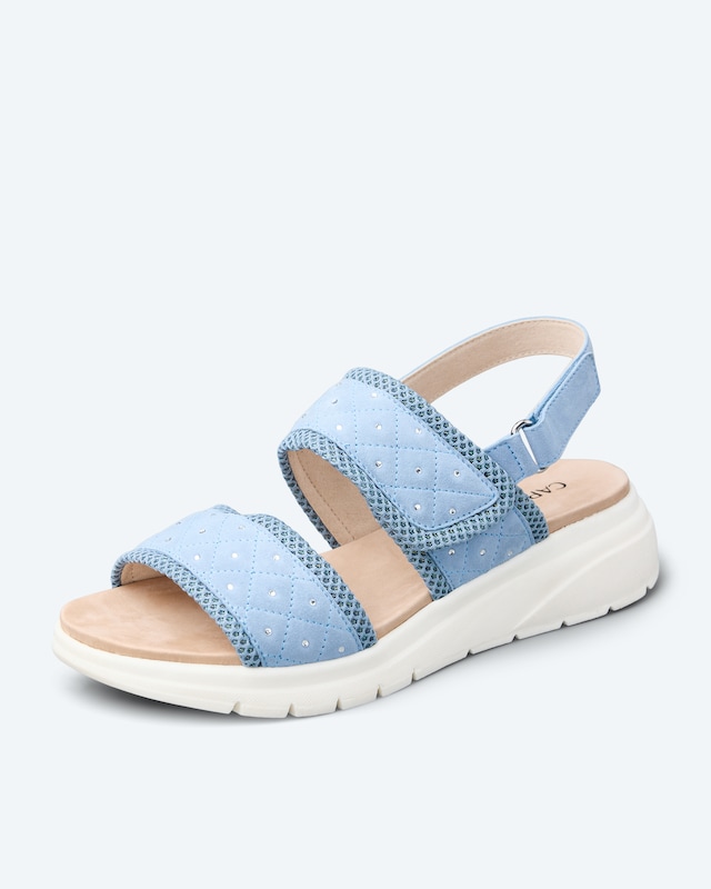 Klett-Sandale mit Strass