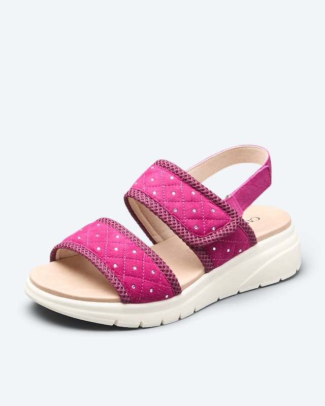 Klett-Sandale mit Strass