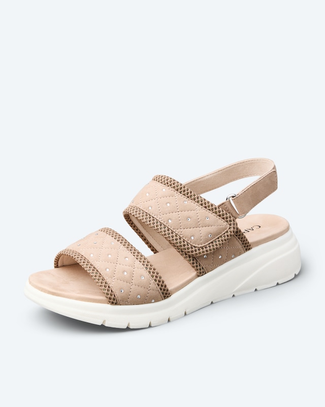 Klett-Sandale mit Strass