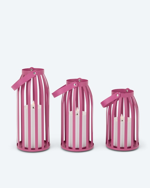 Outdoor Metall-Laternen "Long Shine", 3tlg.