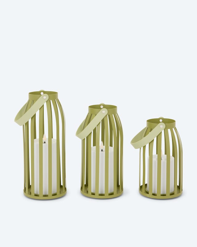 Outdoor Metall-Laternen "Long Shine", 3tlg.