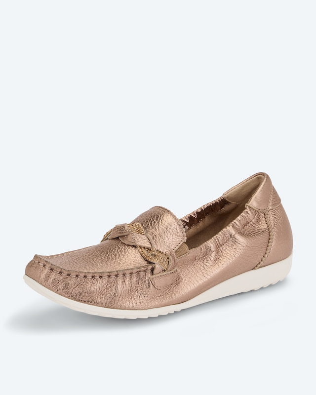 Hirschleder Mokassin mit Deko