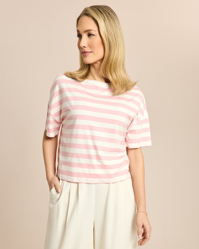 Shirt gestreift boxy fit