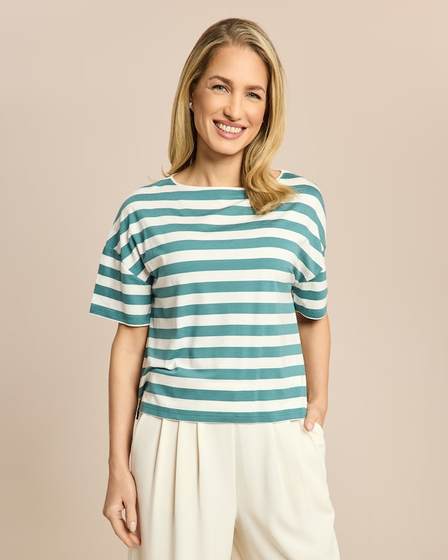 Shirt gestreift boxy fit