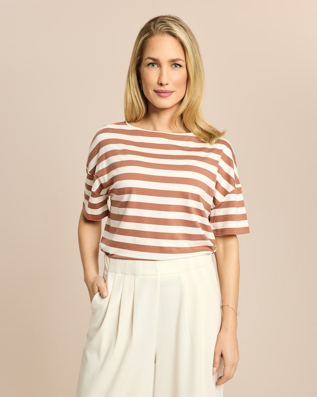 Shirt gestreift boxy fit