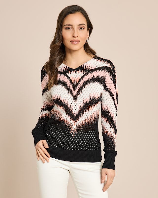 Pullover mit grafischem Print