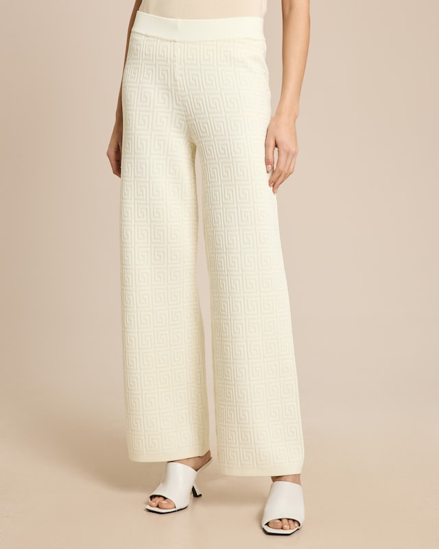 Strickhose mit Muster