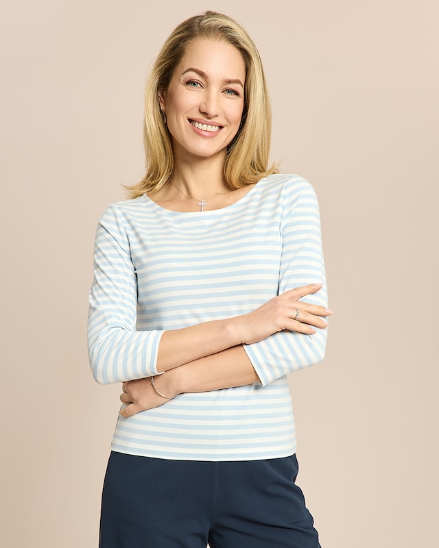 Streifenshirt 7/8 Arm