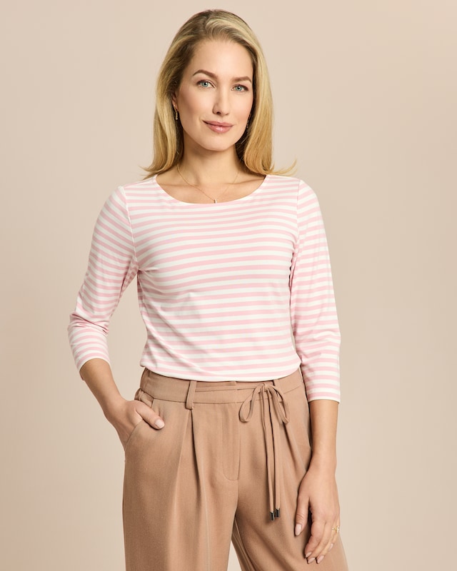 Streifenshirt 7/8 Arm