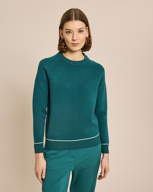Pullover mit Kontrastdetail