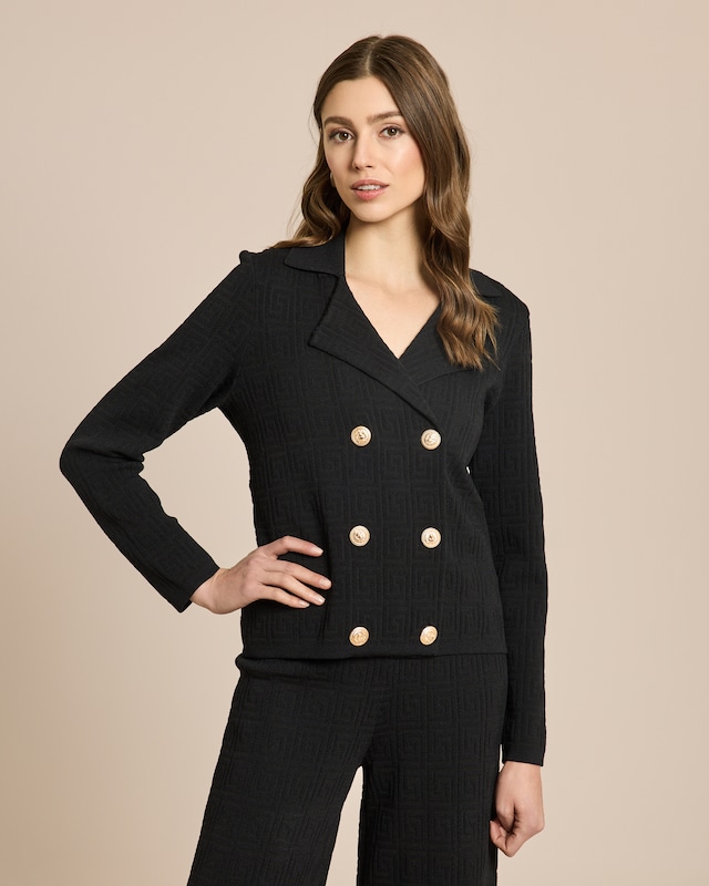 Strickblazer mit Muster
