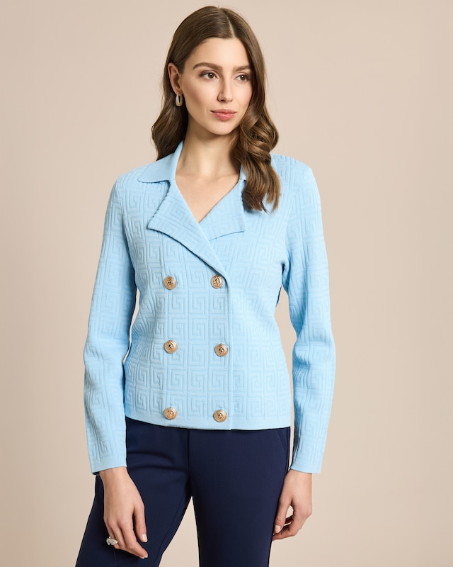 Strickblazer mit Muster
