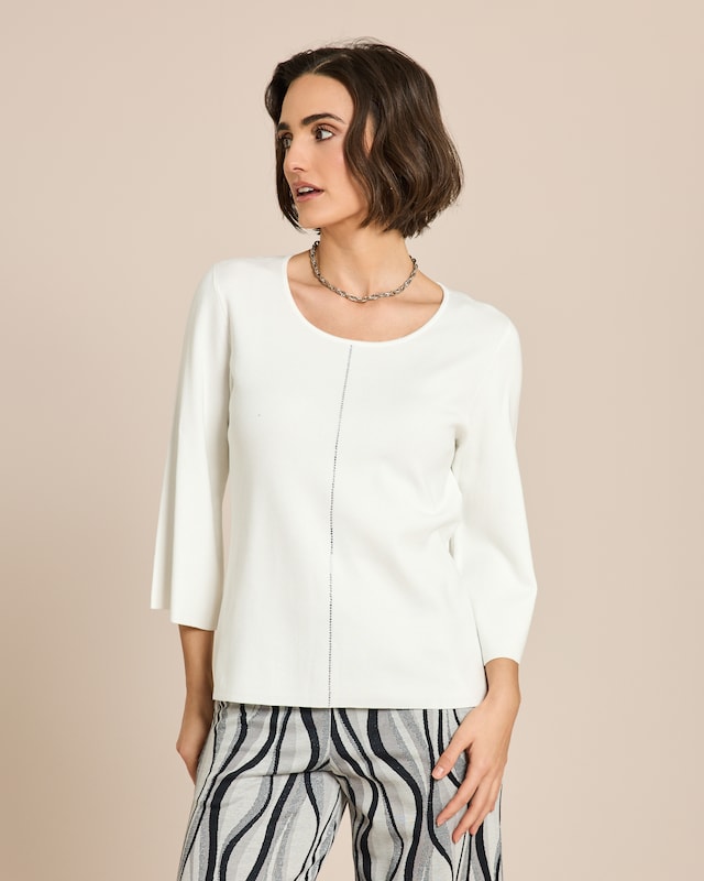 Pullover mit Strass-Dekoration