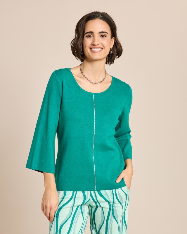 Pullover mit Strass-Dekoration
