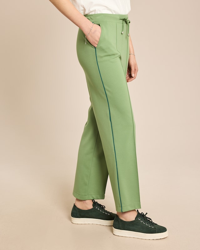 Jersey Hose mit Paspeldetails