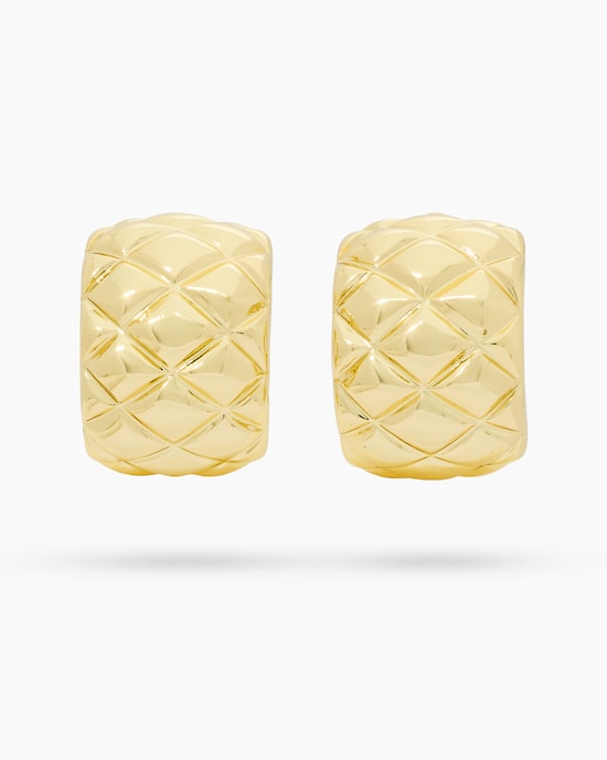 Produktabbildung für Ohrclips mit Rautenmuster