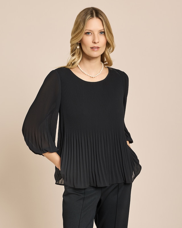 Plissee Bluse