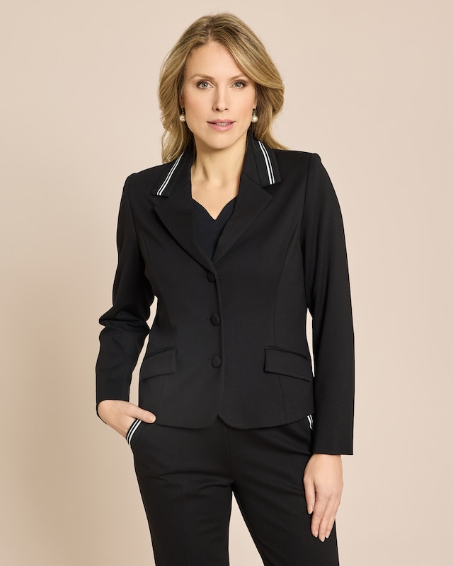 Blazer mit Kontraststreifen