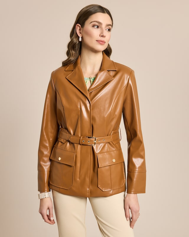 Jacke Lederimitat