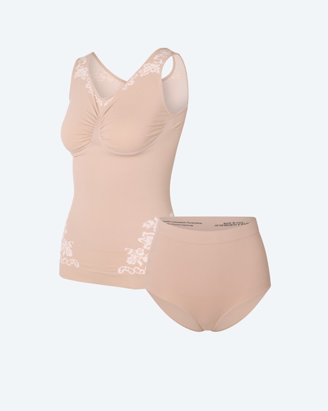 Midi Control Set Blüten: Top und Slip