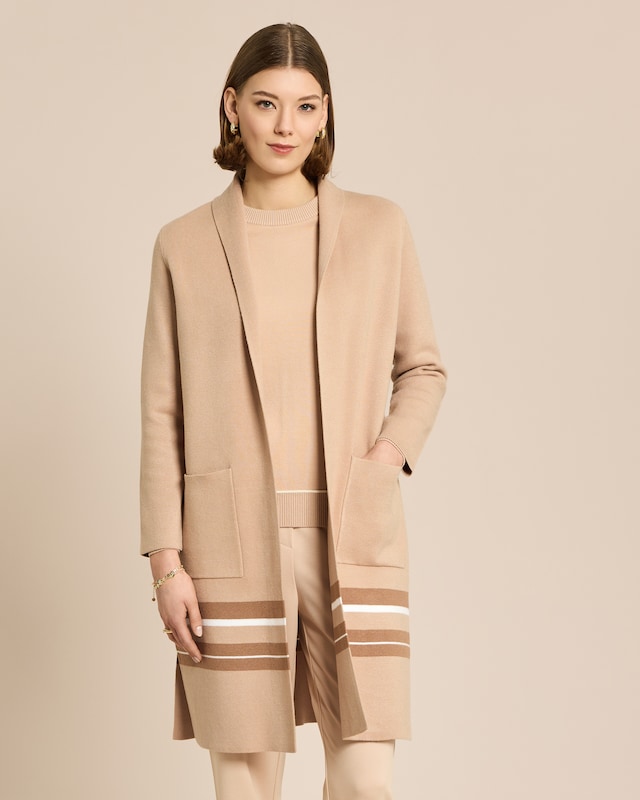 Cardigan mit Streifendetail
