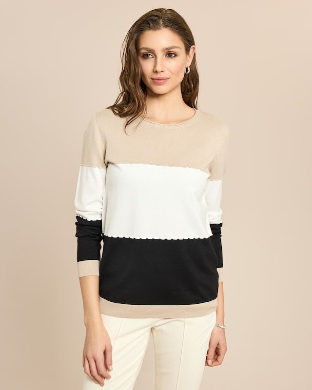 Pullover Color Blocking