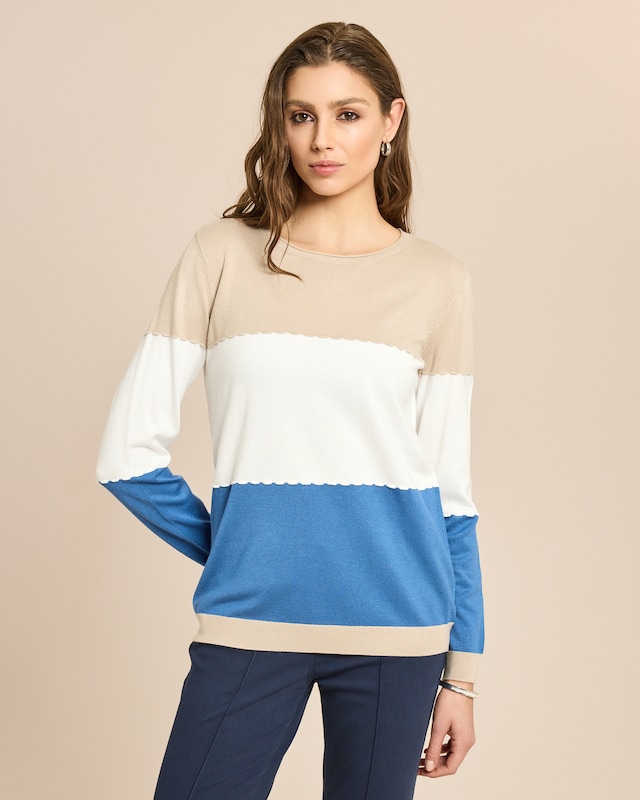 Pullover Color Blocking