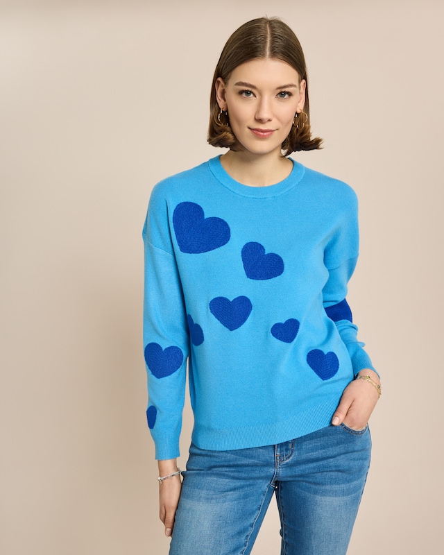 Herz-Pullover