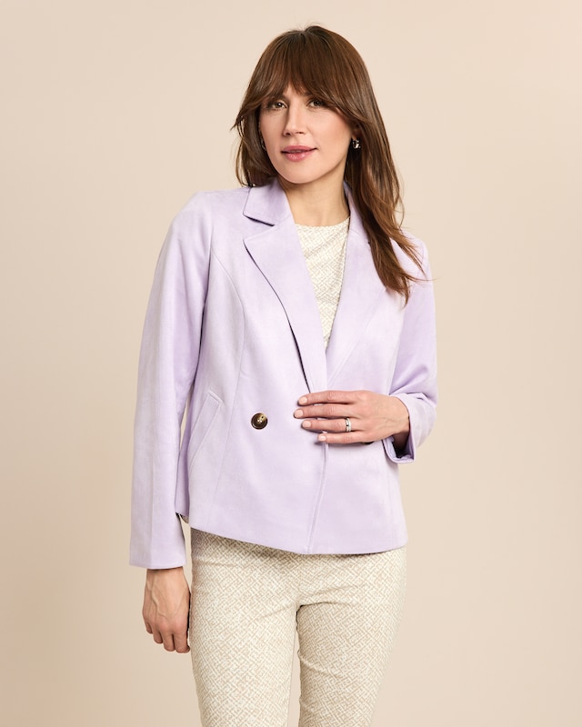 Blazer in Velours Optik