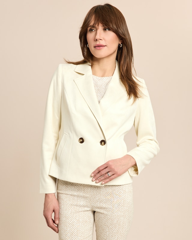 Blazer in Velours Optik