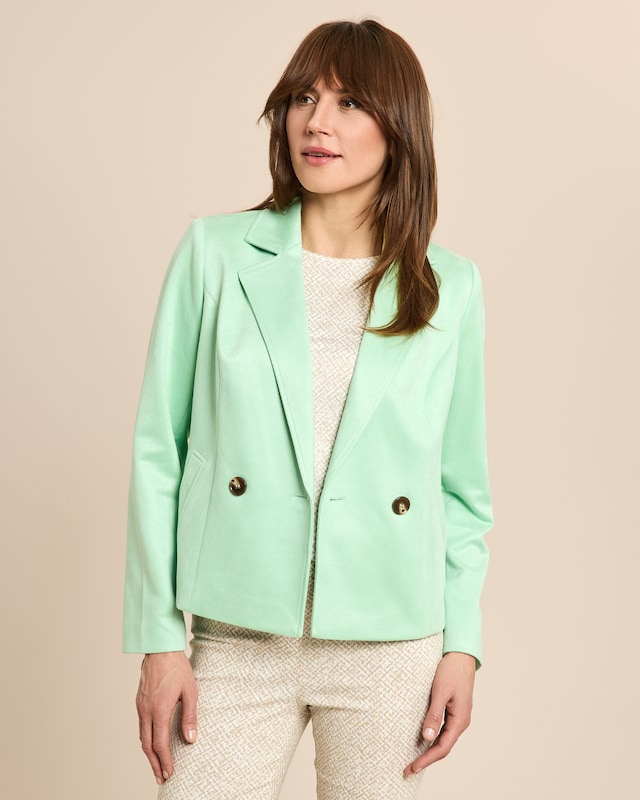 Blazer in Velours Optik