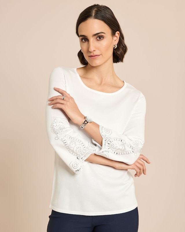 Pullover hochwertige Ärmel-Dekoration