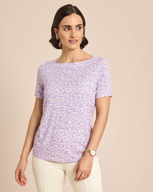 Shirt Millefleure-Druck