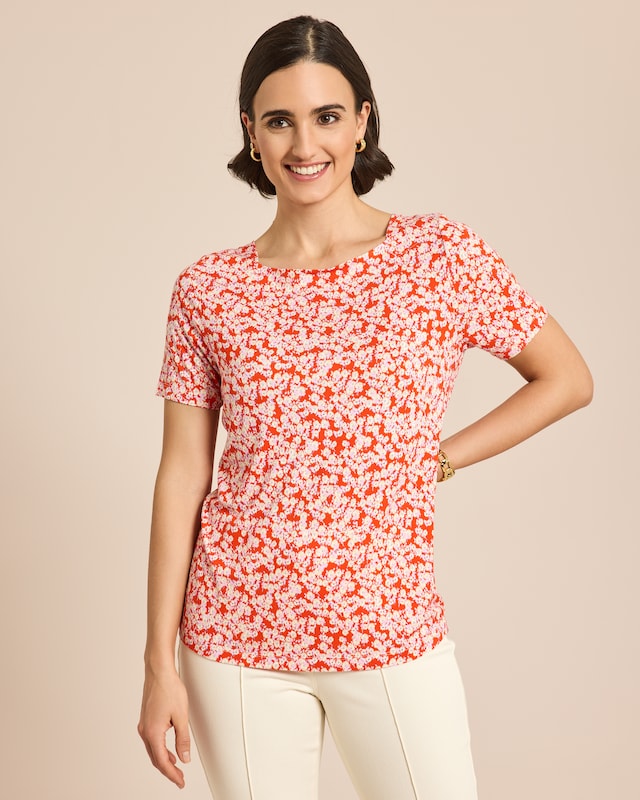 Shirt Millefleure-Druck