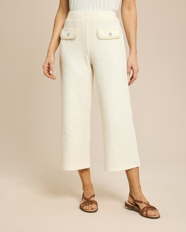 Culotte aus strukturiertem Jersey