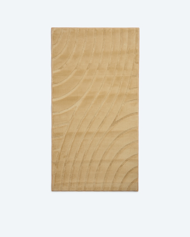 Jacquard-Teppich in Kaninchenfell-Optik