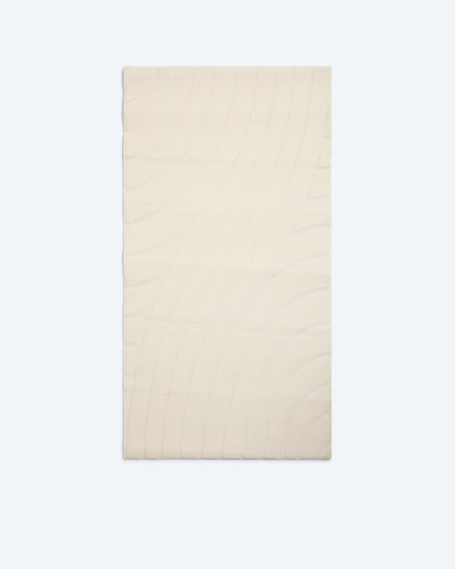 Jacquard-Teppich in Kaninchenfell-Optik