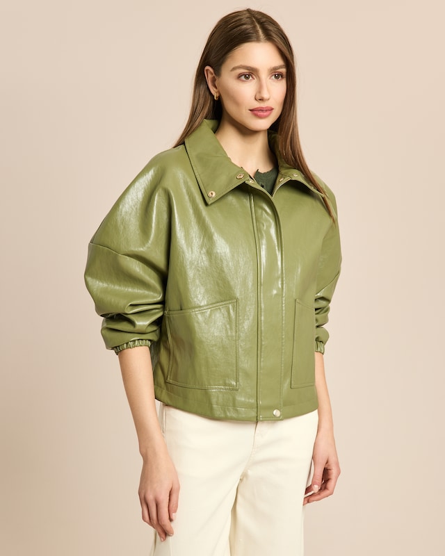 Vegane Lederjacke